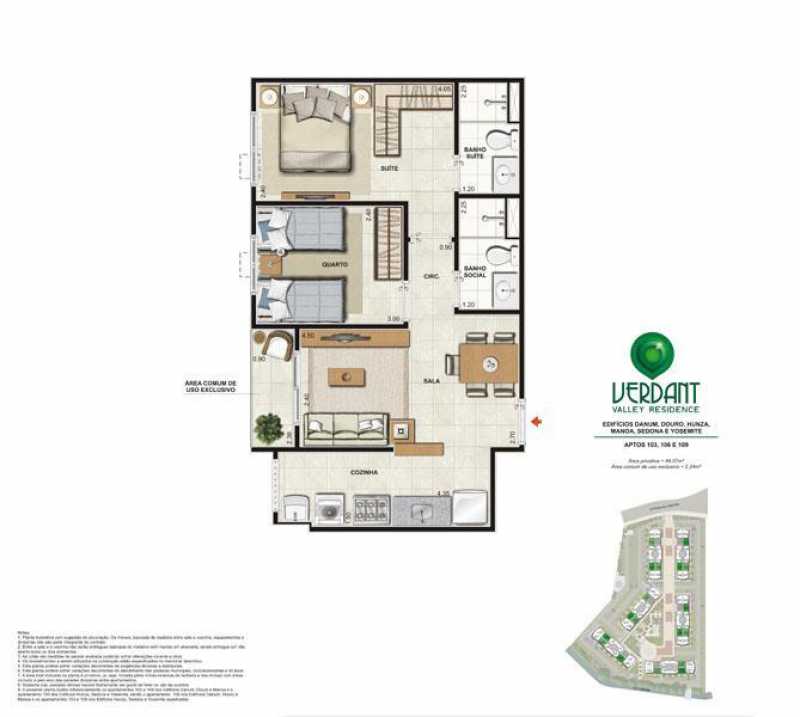 Conheça PLANTA 2 QUARTOS 51 M do empreendimento - Fachada - Grand Club Verdant - 964 - 23 PLANTA 2 QUARTOS 51 M - Fachada - Grand Club Verdant - 964 - 23