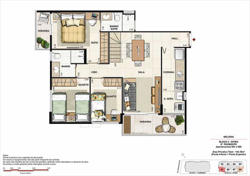 Conheça PLANTA COBERTURAS 1 do empreendimento - Fachada - Melodia Condomínio e Lazer - 969 - 21 PLANTA COBERTURAS 1 - Fachada - Melodia Condomínio e Lazer - 969 - 21
