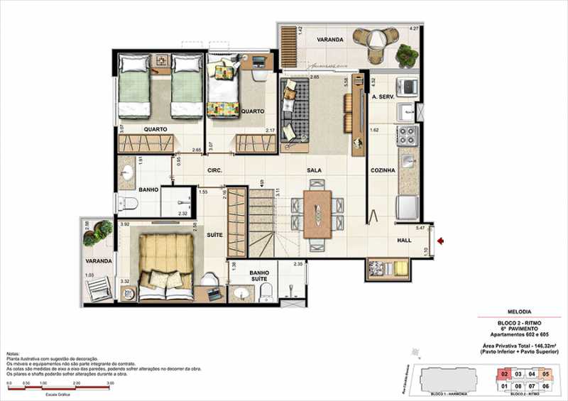 Conheça PLANTA COBERTURAS 2 do empreendimento - Fachada - Melodia Condomínio e Lazer - 969 - 22 PLANTA COBERTURAS 2 - Fachada - Melodia Condomínio e Lazer - 969 - 22