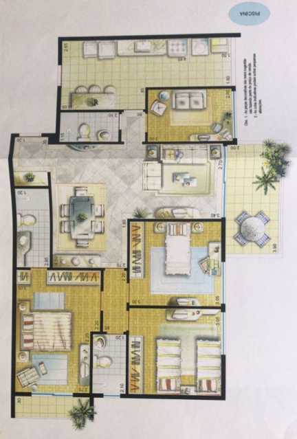 PLANTA - Apartamento 4 quartos à venda Tijuca, Rio de Janeiro - R$ 1.080.000 - MEAP40025 - 19