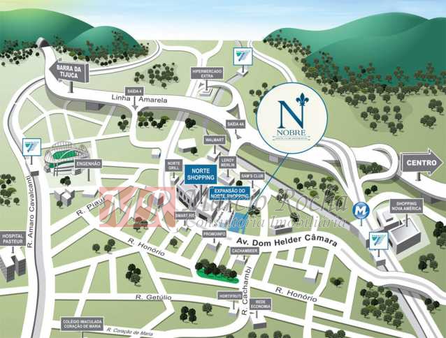 Conheça mapa do imóvel - Nobre Norte Clube Residencial apto de 2 e 3 quartos com suíte varanda 1vg e lazer consultem-nos tabela de preços entrega 2017 - VLAP20015 - 21 mapa - Nobre Norte Clube Residencial apto de 2 e 3 quartos com suíte varanda 1vg e lazer consultem-nos tabela de preços entrega 2017 - VLAP20015 - 21