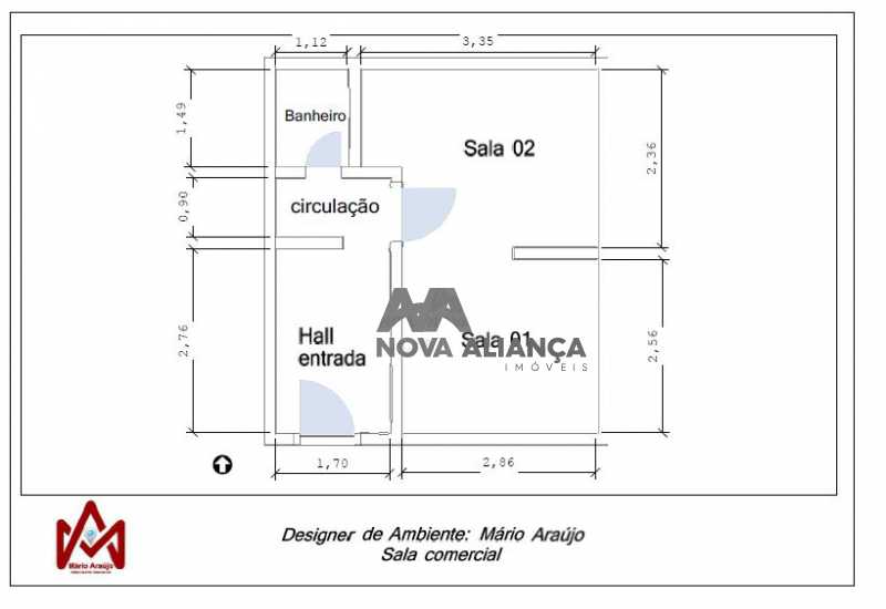Conheça planta do imóvel - Sala Comercial 30m² à venda Avenida Afrânio de Melo Franco,Leblon, Rio de Janeiro - R$ 1.050.000 - NISL00075 - 31 planta - Sala Comercial 30m² à venda Avenida Afrânio de Melo Franco,Leblon, Rio de Janeiro - R$ 1.050.000 - NISL00075 - 31