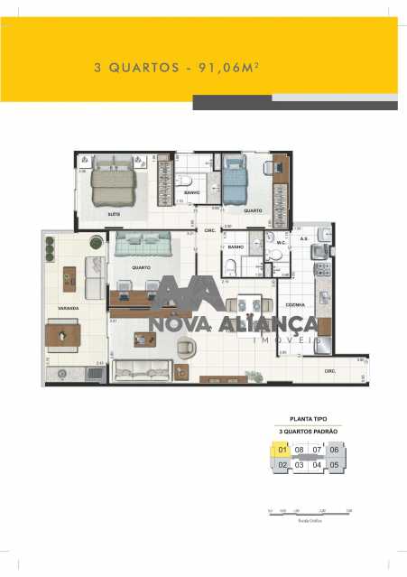 0013 - Apartamento à venda Rua Doze,Recreio dos Bandeirantes, Rio de Janeiro - R$ 900.000 - NCAP30985 - 31