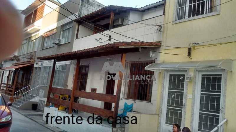 Frente da Casa  - Casa de Vila à venda Rua Uruguai,Tijuca, Rio de Janeiro - R$ 900.000 - NTCV30024 - 1