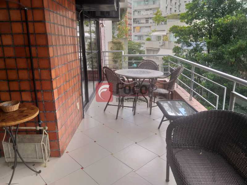VARANDA - Apartamento à venda Rua Baronesa de Poconé,Lagoa, Rio de Janeiro - R$ 2.000.000 - JBAP21079 - 3