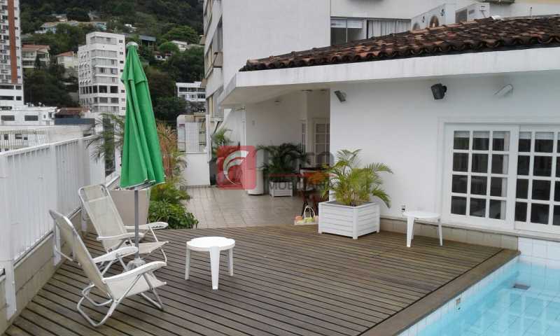 Conheça TERRAÇO do imóvel - Próximo a Lagoa - Linda Cobertura com Vista para a Lagoa - 04 quartos (2suítes) - 02 Vagas na Escritura - JBCO40058 - 5 TERRAÇO - Próximo a Lagoa - Linda Cobertura com Vista para a Lagoa - 04 quartos (2suítes) - 02 Vagas na Escritura - JBCO40058 - 5