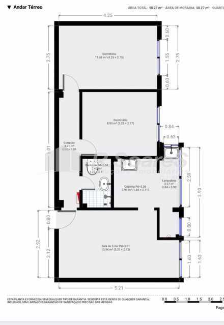planta - Apartamento dois quartos no Flamengo, Rua Senador Vergueiro - BTAP20156 - 22
