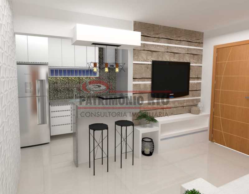 Conheça 1 - sala 2. do imóvel - 2Quartos com suíte e vaga - PAAP24184 - 1 1 - sala 2. - 2Quartos com suíte e vaga - PAAP24184 - 1
