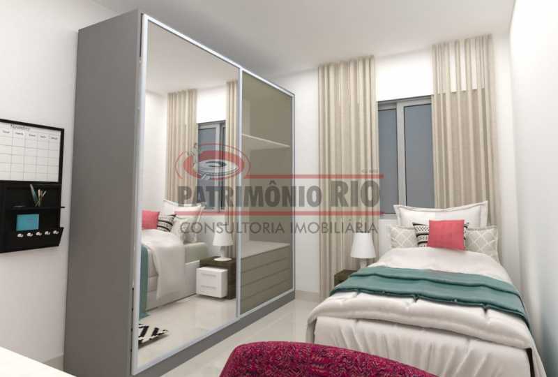 Conheça 2 - quarto 1. do imóvel - 2Quartos com suíte e vaga - PAAP24184 - 4 2 - quarto 1. - 2Quartos com suíte e vaga - PAAP24184 - 4