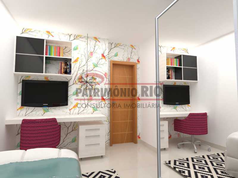Conheça 2 - quarto 3. do imóvel - 2Quartos com suíte e vaga - PAAP24184 - 6 2 - quarto 3. - 2Quartos com suíte e vaga - PAAP24184 - 6