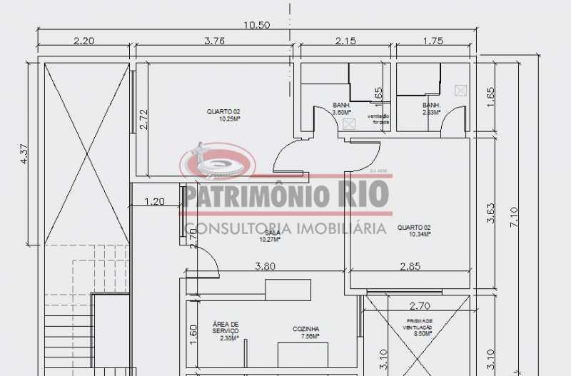 Conheça 6 - planta baixa. do imóvel - 2Quartos com suíte e vaga - PAAP24184 - 23 6 - planta baixa. - 2Quartos com suíte e vaga - PAAP24184 - 23