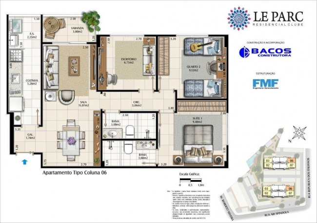 Conheça Apartamento Tipo Coluna 06 do imóvel - Apartamento à venda Maricá,RJ - R$ 9.999.999 - CEAP00003 - 6 Apartamento Tipo Coluna 06 - Apartamento à venda Maricá,RJ - R$ 9.999.999 - CEAP00003 - 6