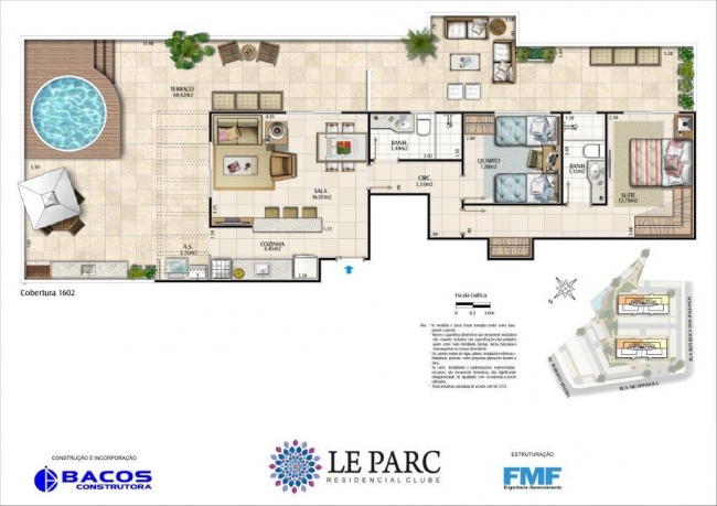 Conheça Cob 1602 do imóvel - Apartamento à venda Maricá,RJ - R$ 9.999.999 - CEAP00003 - 8 Cob 1602 - Apartamento à venda Maricá,RJ - R$ 9.999.999 - CEAP00003 - 8