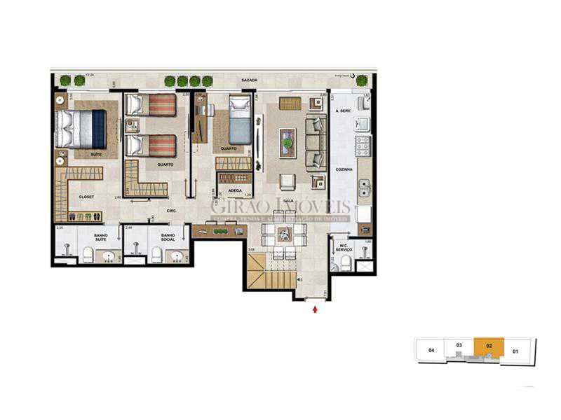 Conheça 20 coluna 2 do imóvel - Apartamento À Venda - Botafogo - Rio de Janeiro - RJ - GIAP40156 - 21 20 coluna 2 - Apartamento À Venda - Botafogo - Rio de Janeiro - RJ - GIAP40156 - 21