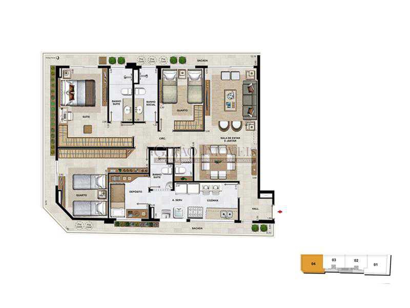 Conheça 21 Coluna 04 do imóvel - Apartamento À Venda - Botafogo - Rio de Janeiro - RJ - GIAP40156 - 22 21 Coluna 04 - Apartamento À Venda - Botafogo - Rio de Janeiro - RJ - GIAP40156 - 22