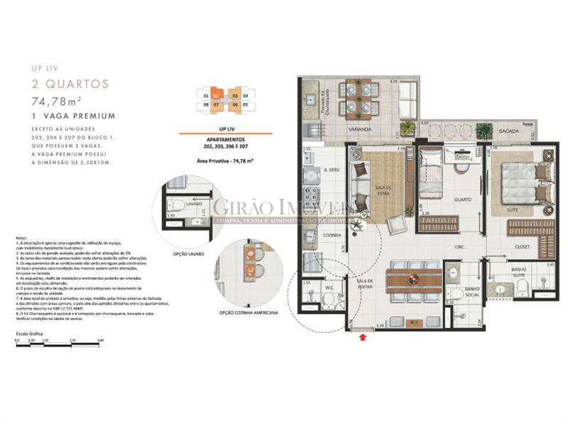 Conheça 16 Apartamento 2 quartos do imóvel - Apartamento À Venda - Recreio dos Bandeirantes - Rio de Janeiro - RJ - GIAP20527 - 18 16 Apartamento 2 quartos - Apartamento À Venda - Recreio dos Bandeirantes - Rio de Janeiro - RJ - GIAP20527 - 18
