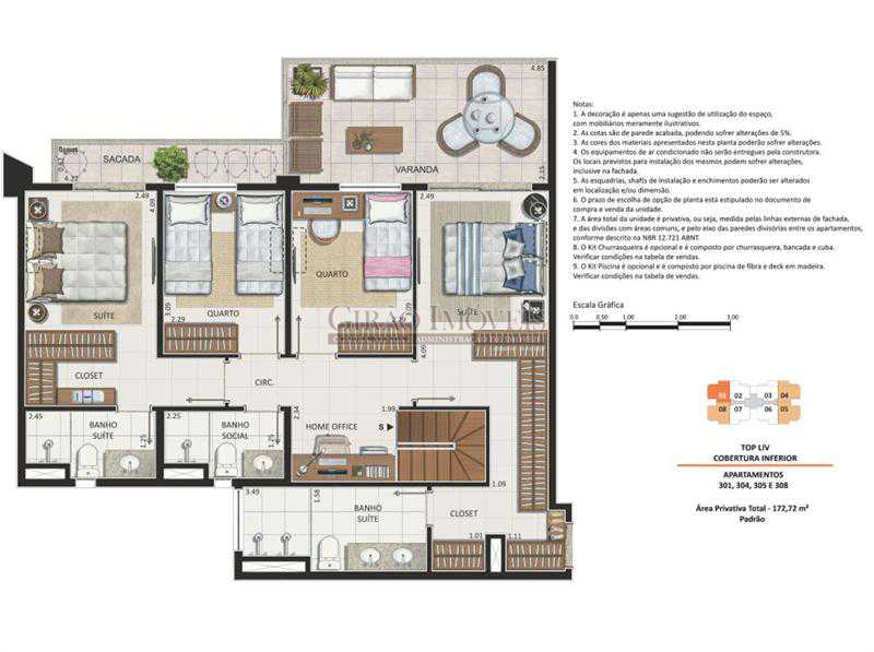 Conheça 17 Cobertura 4 quartos - pavim do imóvel - Apartamento À Venda - Recreio dos Bandeirantes - Rio de Janeiro - RJ - GIAP20527 - 19 17 Cobertura 4 quartos - pavim - Apartamento À Venda - Recreio dos Bandeirantes - Rio de Janeiro - RJ - GIAP20527 - 19
