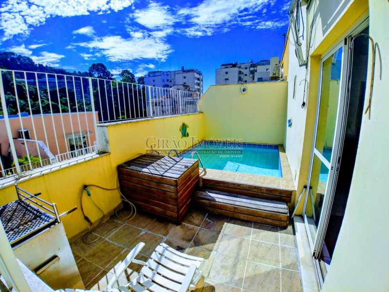Conheça PISCINA DA COBERTURA do imóvel - Oportunidade no coração de Laranjeiras Cobertura Duplex. Em condomínio dispondo total infraestrutura, Piscina e 2 vagas de garagem. Poucos minutos do metrô - GICO40056 - 1 PISCINA DA COBERTURA - Oportunidade no coração de Laranjeiras Cobertura Duplex. Em condomínio dispondo total infraestrutura, Piscina e 2 vagas de garagem. Poucos minutos do metrô - GICO40056 - 1