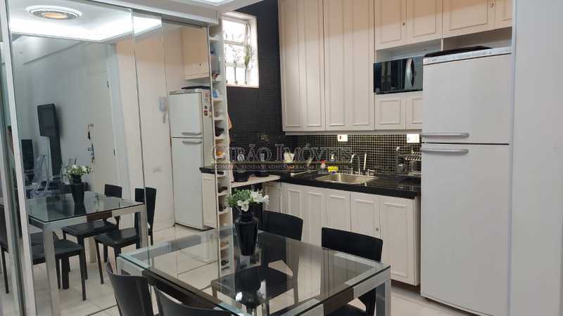 Conheça sala de jantar e cozinha do imóvel - Dois quartos no Leblon - GIAP21344 - 13 sala de jantar e cozinha - Dois quartos no Leblon - GIAP21344 - 13