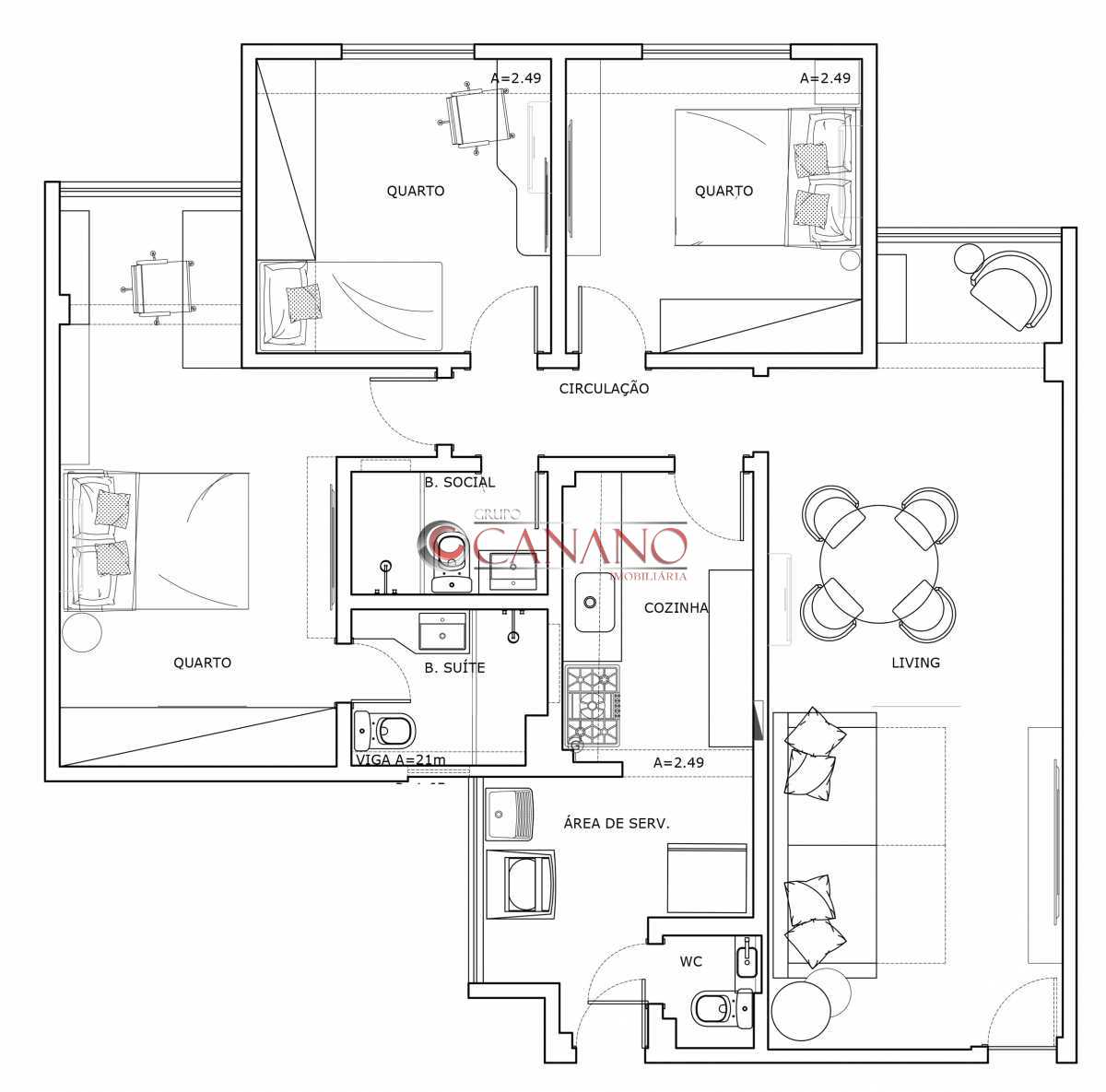 Conheça 34639bedfd8238a9-PLANTA 5 do imóvel - Apartamento 3 quartos à venda Laranjeiras, Rio de Janeiro - R$ 960.000 - BJAP30385 - 5 34639bedfd8238a9-PLANTA 5 - Apartamento 3 quartos à venda Laranjeiras, Rio de Janeiro - R$ 960.000 - BJAP30385 - 5