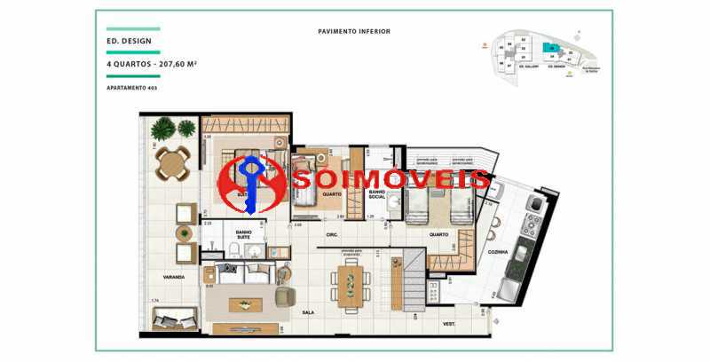 apartamento-vc-open-gallerydes - Apartamento 2 quartos à venda Rio de Janeiro,RJ - R$ 1.808.210 - LBAP23231 - 14