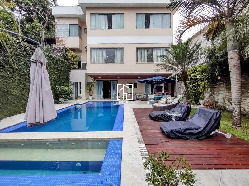 Fachada posterior - Casa em Condomínio 5 quartos para venda e aluguel Rio de Janeiro,RJ - R$ 4.600.000 - GHCN50145 - 1