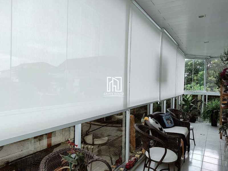 Varanda com persianas - Apartamento 3 quartos à venda Rio de Janeiro,RJ - R$ 850.000 - GHAP30070 - 23