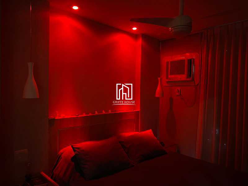 Iluminação quarto 2 - Apartamento 4 quartos à venda Rio de Janeiro,RJ - R$ 1.150.000 - GHAP40048 - 12