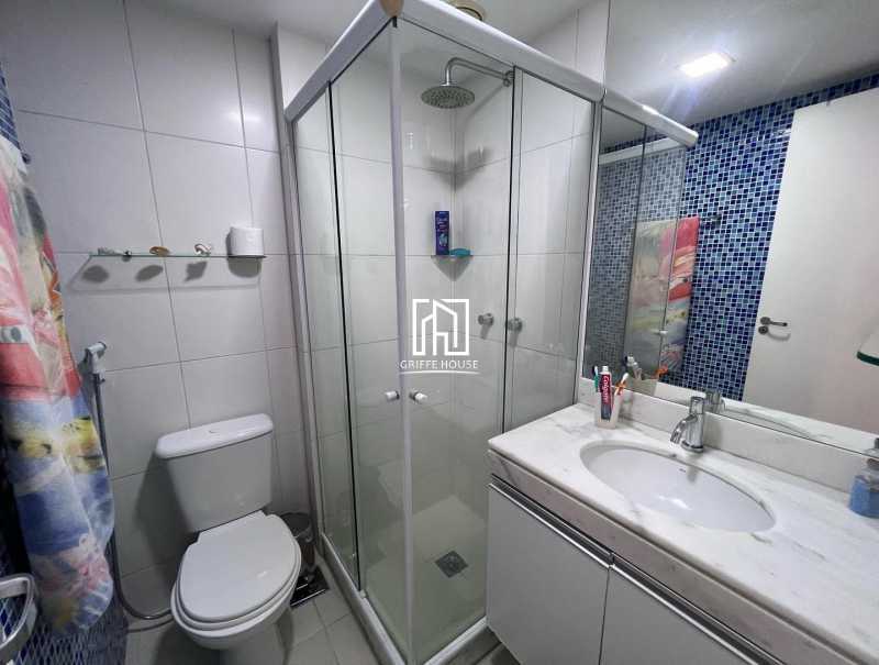 Banheiro social 2 - Apartamento 4 quartos à venda Rio de Janeiro,RJ - R$ 1.150.000 - GHAP40048 - 25