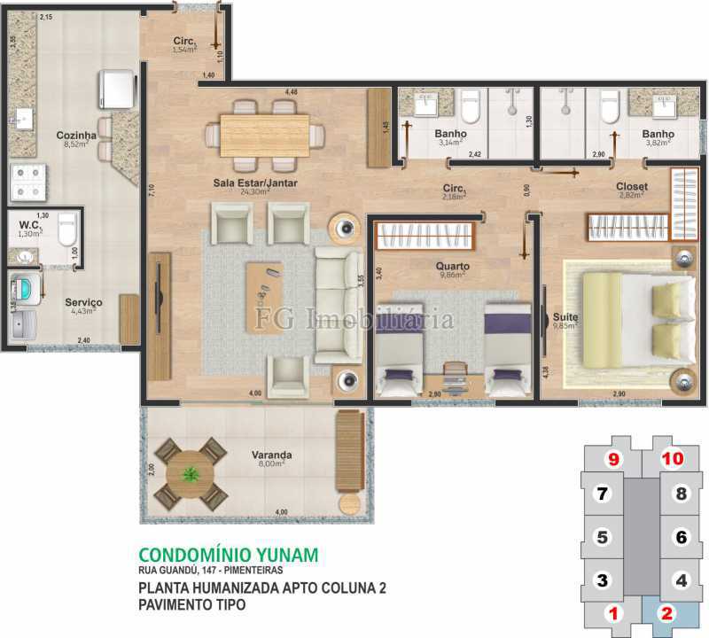 Apartamento à venda com 2 quartos, 89m² - Foto 3