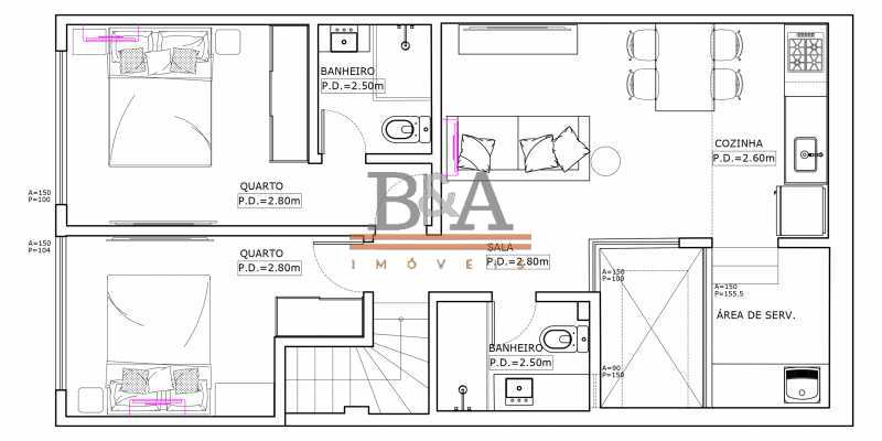 Casa de Vila à venda com 2 quartos, 60m² - Foto 14