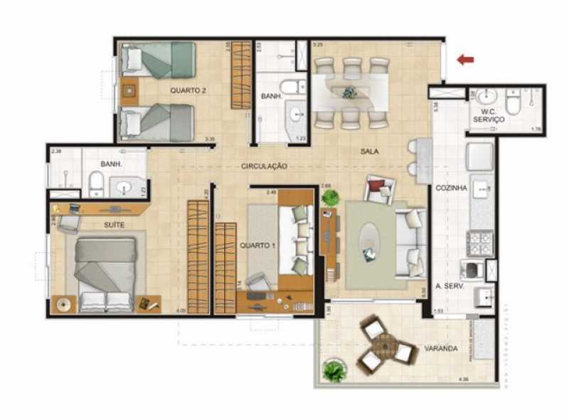 Apartamento à venda com 3 quartos, 85m² - Foto 7