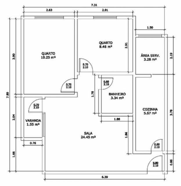 Apartamento à venda com 2 quartos, 57m² - Foto 4