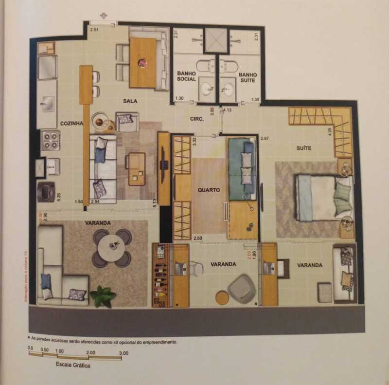 Apartamento à venda com 2 quartos, 88m² - Foto 2