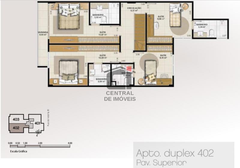 Cobertura à venda com 4 quartos, 150m² - Foto 2