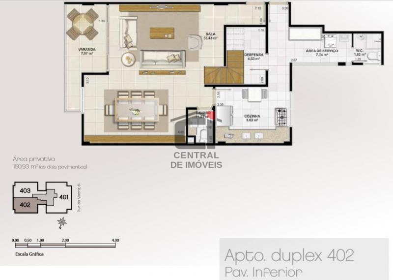 Cobertura à venda com 4 quartos, 150m² - Foto 3