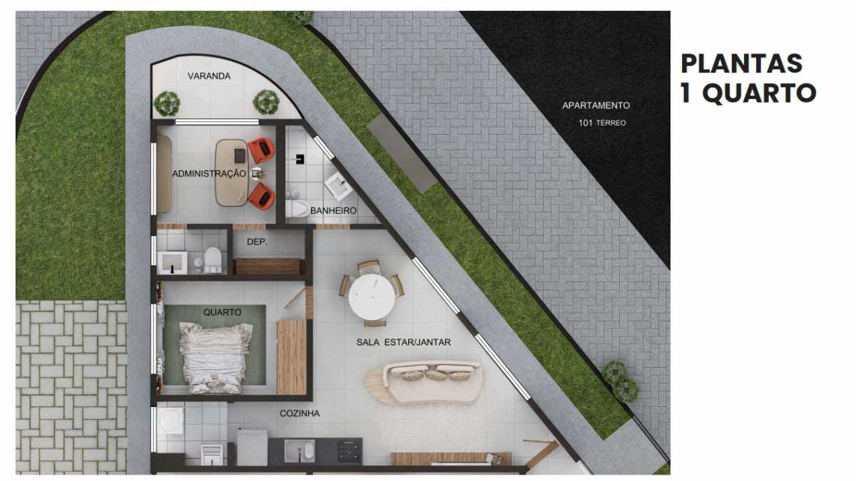 Apartamento à venda com 1 quarto, 36m² - Foto 19