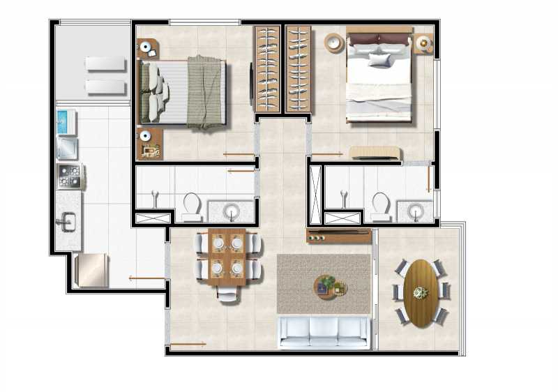 Apartamento à venda com 2 quartos, 56m² - Foto 10