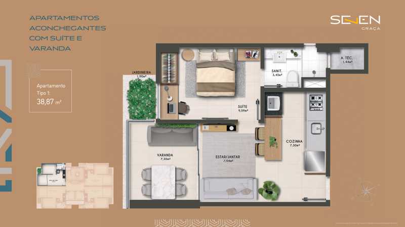 Apartamento à venda com 1 quarto, 38m² - Foto 12