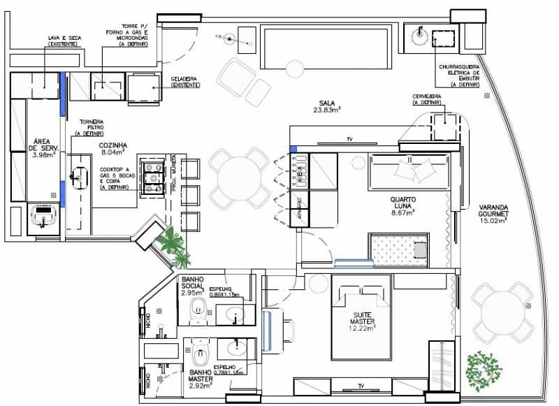 Apartamento à venda com 2 quartos, 89m² - Foto 9