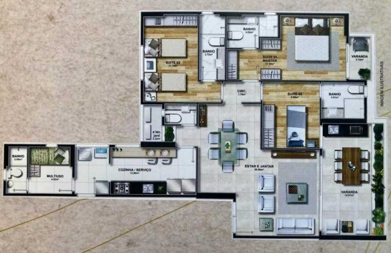 Apartamento à venda com 3 quartos, 114m² - Foto 13