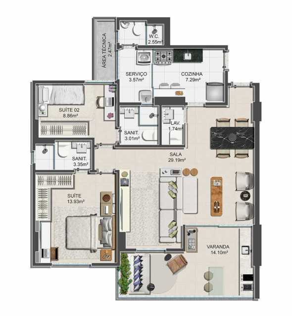 Apartamento à venda com 3 quartos, 90m² - Foto 23