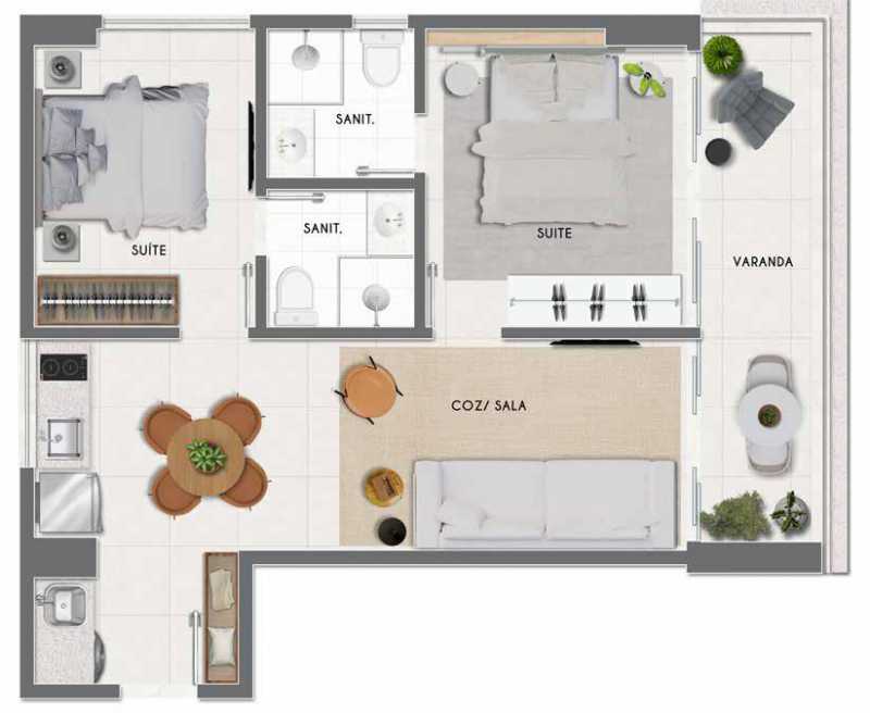 Apartamento à venda com 1 quarto, 36m² - Foto 20