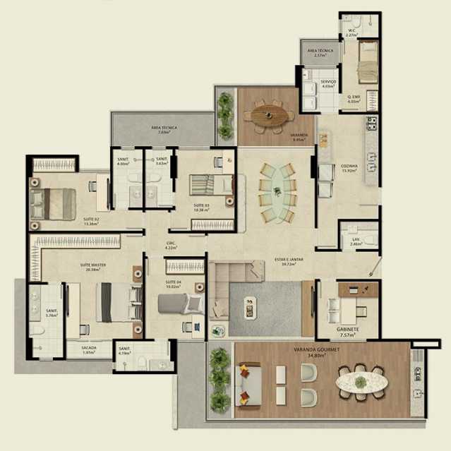 Apartamento, 4 quartos, 210 m² - Foto 23