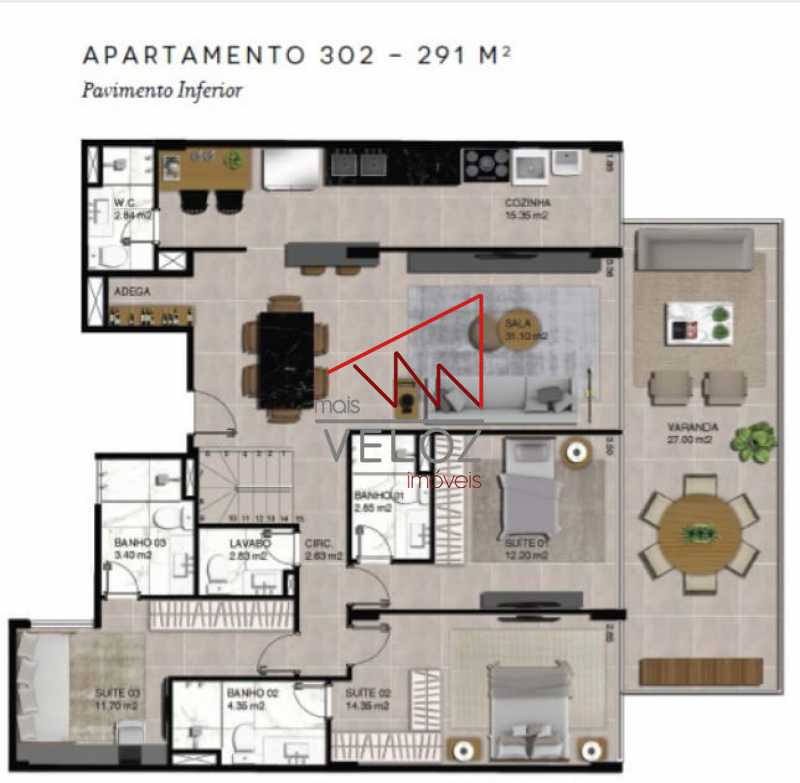 Apartamento à venda com 3 quartos, 291m² - Foto 19