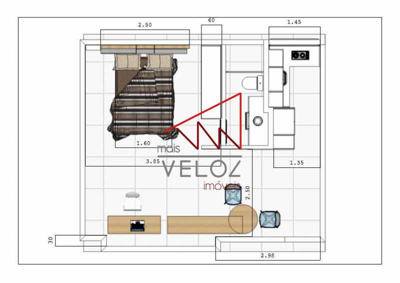 Apartamento à venda com 1 quarto, 44m² - Foto 8