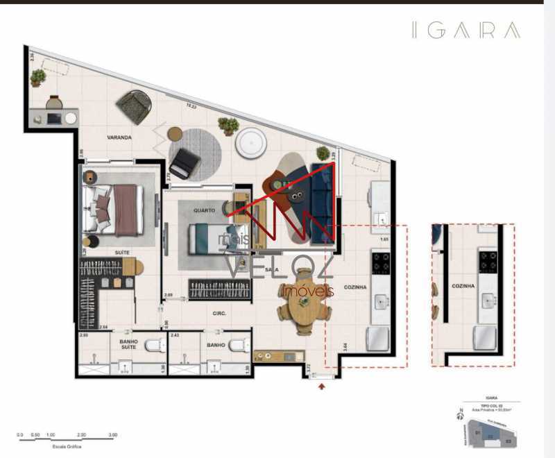 Apartamento à venda com 2 quartos, 90m² - Foto 1