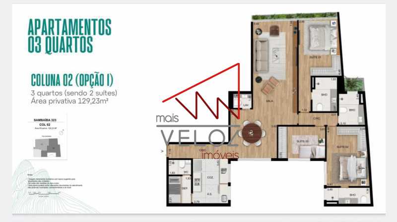 Apartamento, 3 quartos, 129 m² - Foto 2