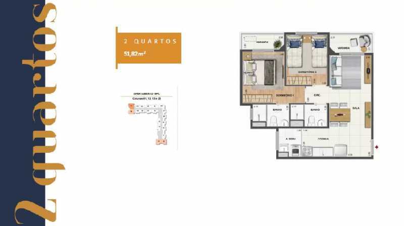 Apartamento à venda com 2 quartos, 52m² - Foto 1