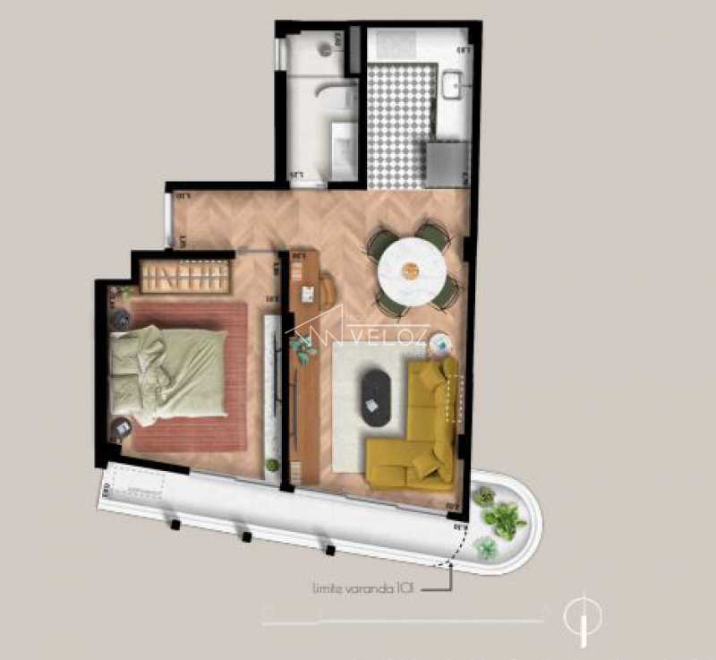 Apartamento à venda com 1 quarto, 54m² - Foto 19